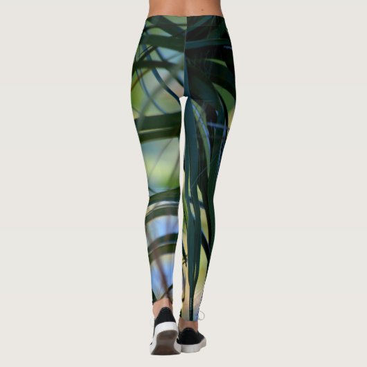 Tropische schaduwen leggings (Achterkant)