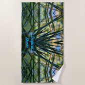 Tropische schaduwen strandlaken (Voorkant)