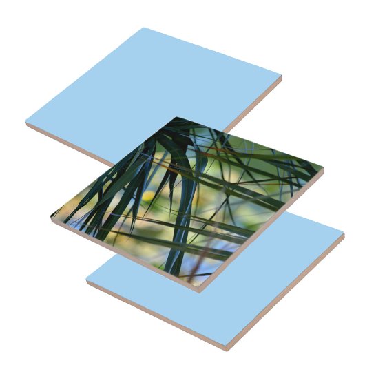 Tropische schaduwen tegeltje