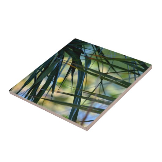 Tropische schaduwen tegeltje (Zijkant)