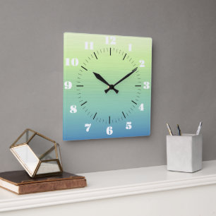 Tropische schaduwen vierkante klok