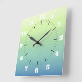 Tropische schaduwen vierkante klok (Hoek)