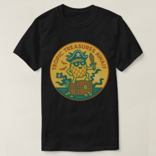 Tropische Schatten Wachten Ananas T-shirt