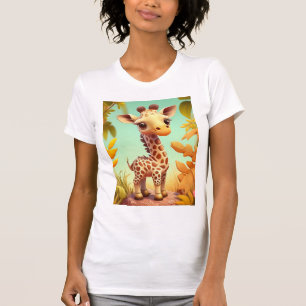 Tropische Schattige Baby Giraffe Cartoon-37560 T-shirt