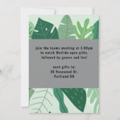 Tropische schattige luiaard hang uit online baby s kaart (Achterkant)