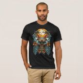 Tropische Schedel met Palmen T-shirt (Voorkant volledig)