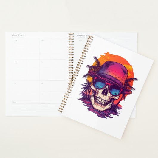 Tropische Schedel Vibe Planner (Display)