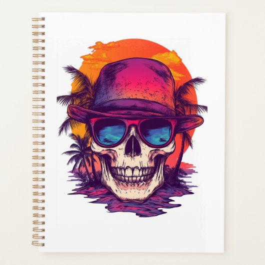 Tropische Schedel Vibe Planner (Voorkant)