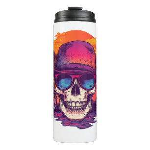 Tropische schedelvibe thermosbeker