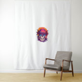 Tropische schedelvibe wandkleed (In situ)