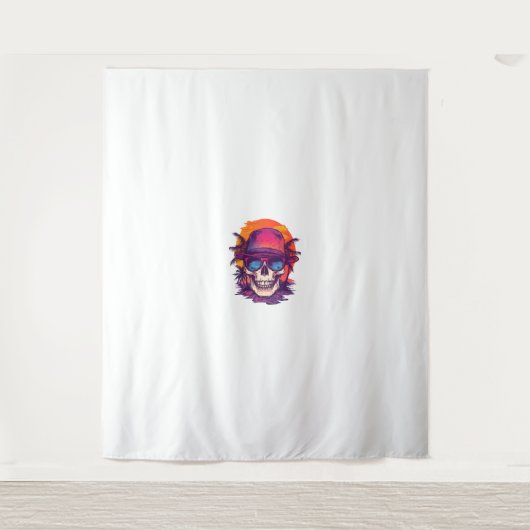 Tropische schedelvibe wandkleed (Voorkant)