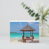 Tropische schelp briefkaart (Staand voorkant)