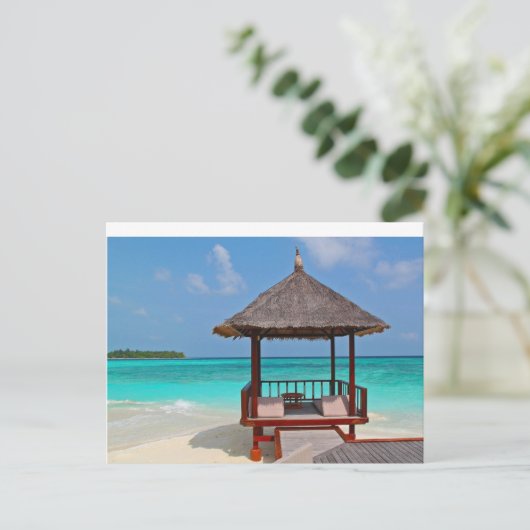 Tropische schelp briefkaart (Staand voorkant)