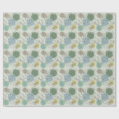 Tropische schelpen op het strand cadeaupapier (Vlak)