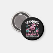 Tropische Schemer Flamingo Magneet (Voorkant / Achterkant)