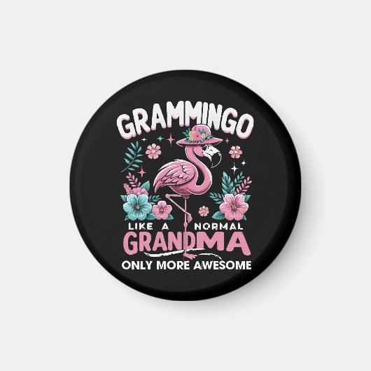 Tropische Schemer Flamingo Magneet (Voorkant)