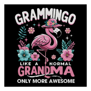 Tropische Schemer Flamingo Perfect Poster