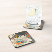 Tropische schemerbloemen bier onderzetter (Rechterzijde)