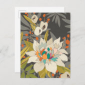 Tropische schemerbloemen briefkaart (Voorkant / Achterkant)