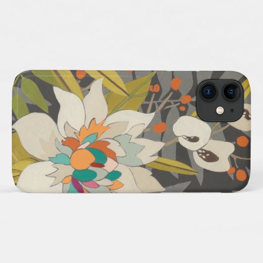 Tropische schemerbloemen Case-Mate iPhone case (Achterkant (horizontaal))