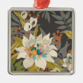 Tropische schemerbloemen metalen ornament (Voorkant)