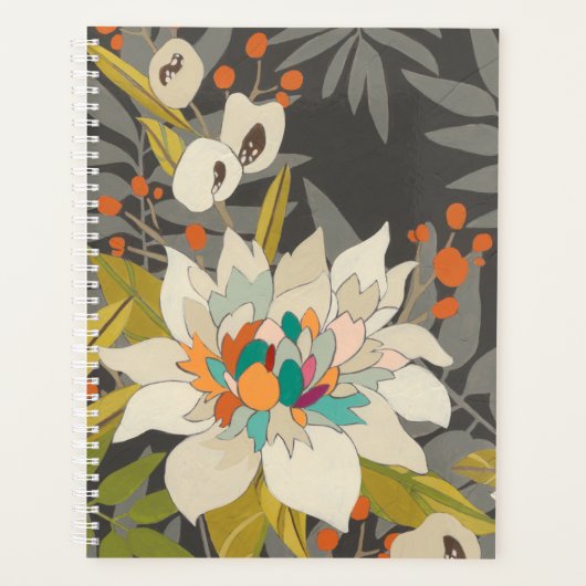 Tropische schemerbloemen planner (Voorkant)