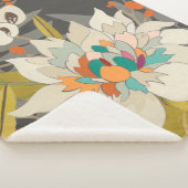 Tropische schemerbloemen sherpa deken (3/4)