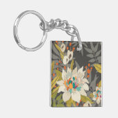 Tropische schemerbloemen sleutelhanger (Voorkant Links)