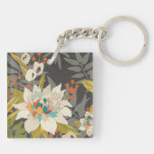 Tropische schemerbloemen sleutelhanger (Achterkant)