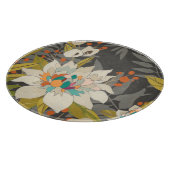 Tropische schemerbloemen snijplank (Hoek)