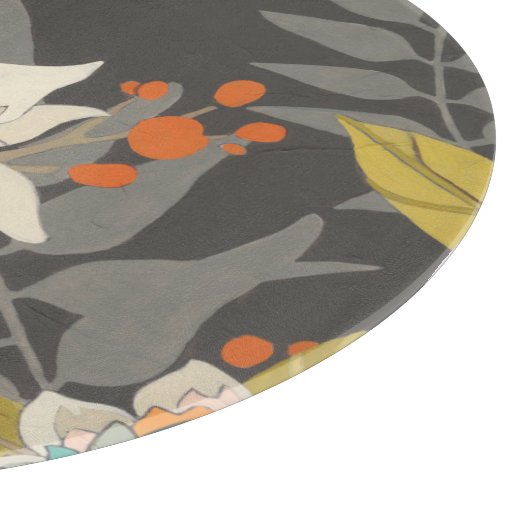 Tropische schemerbloemen snijplank (Hoek)