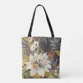 Tropische schemerbloemen tote bag (Achterkant)