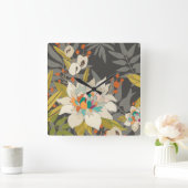 Tropische schemerbloemen vierkante klok (Huis)