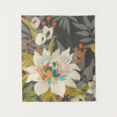 Tropische schemerbloemen wandkleed (Voorkant)