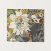 Tropische schemerbloemen wandkleed (Voorkant (horizontaal))