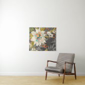 Tropische schemerbloemen wandkleed (In Situ (horizontaal))