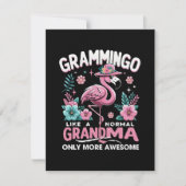Tropische Schemering Flamingo Feestdagenkaart (Voorkant)