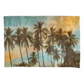 Tropische schemering: kokospalm silhouet kussensloop (Voorkant)