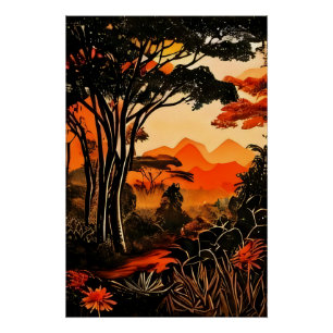 Tropische Schemering Perfect Poster