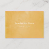 Tropische schermschoen voor Baby shower met zomerv Informatiekaartje (Achterkant)