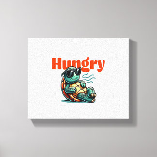 Tropische schildpad canvas afdruk