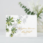 Tropische schokschaduwontvangst met lef RSVP (Staand voorkant)