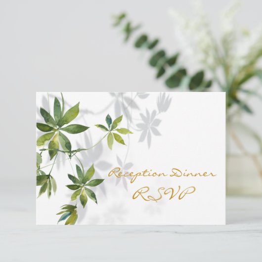 Tropische schokschaduwontvangst met lef RSVP (Staand voorkant)