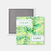 Tropische schone vuile vaatwasser magneet (Voorkant / Achterkant)