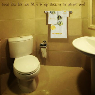 Tropische school bad handdoek
