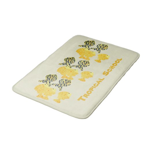 Tropische school badmat (Gekanteld)