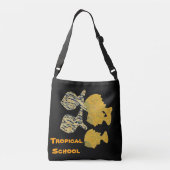 Tropische school crossbody tas (Achterkant)