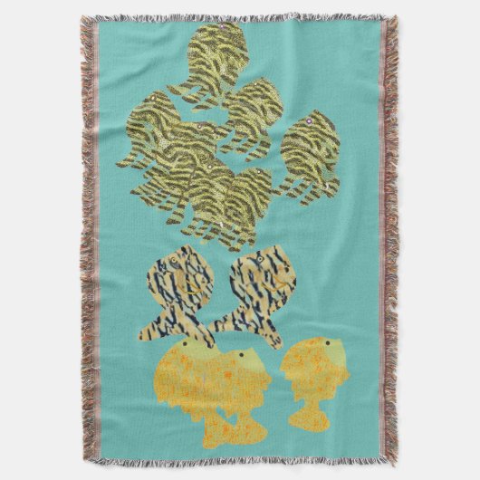 Tropische school deken (Voorkant Verticaal)