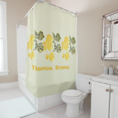 Tropische school douchegordijn (In situ)