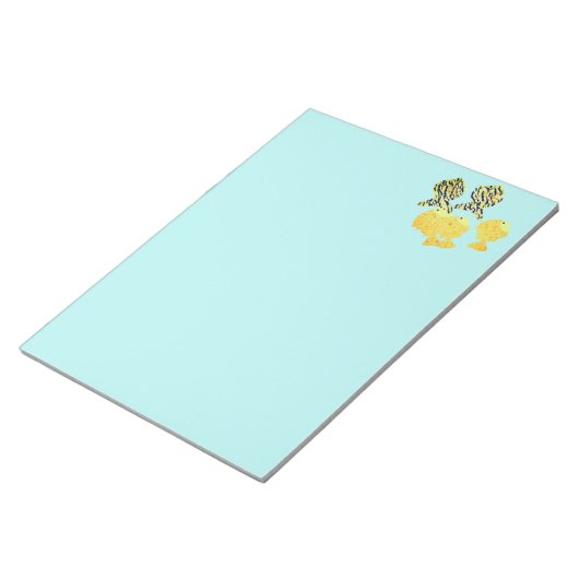 Tropische school notitieblok (Schuin)